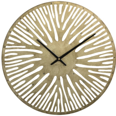 Ptmd wandklok derandi goudkleurig 59 cm | 4 stuks
