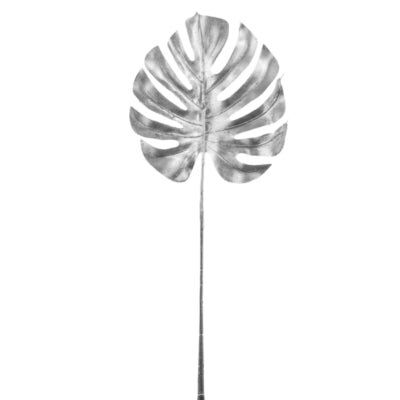 Hbx kunsttak monstera zilverkleurig 72 cm | 20 stuks