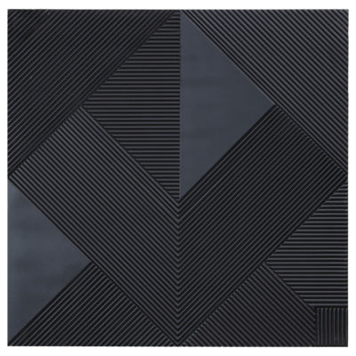 Ptmd wandpaneel belinda zwart 120 x 120 cm | 2 stuks