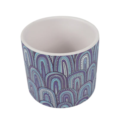 Bloempot blue keramiek 12 cm | 12 stuks