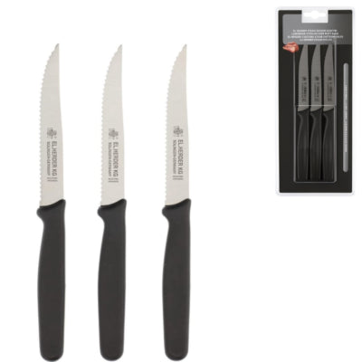 El. herder steakmes set van 3 | 12 stuks