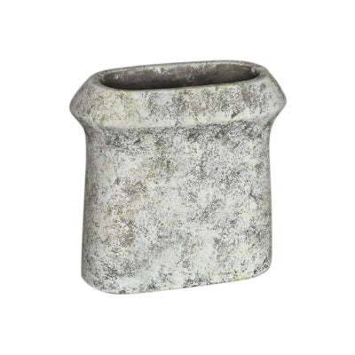 Ptmd bloempot nimma ovaal m cement grijs 30 cm | 2 stuks