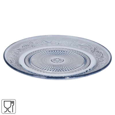 Bord met motief blauw 22,5 cm | 12 stuks