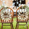 Ginger ray bruiloft stoelhanger bride groom hout 2 stuks | 10 stuks