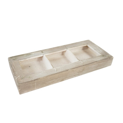 Schaal polly wood beige 29,5 cm | 24 stuks