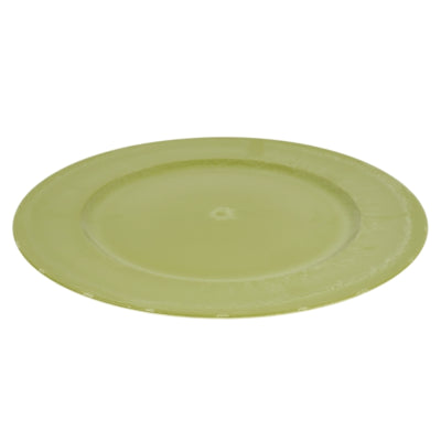Hbx decoratie bord groen 33 cm | 12 stuks
