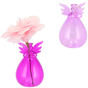 Daan kromhout vaas hanger sparkly angel fuchsia roze 12 cm 2 assorti | 12 stuks - afbeelding 1