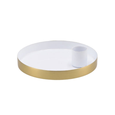 Daan kromhout kandelaar rond marrakech wit 12 cm | 8 stuks