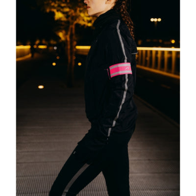 Avento sportarmband reflecterend neon roze one size | 20 stuks