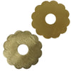 Stjernsund kaarsenring loua bloem messingkleurig 9,3 cm | 24 stuks