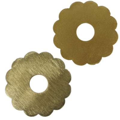 Stjernsund kaarsenring loua bloem messingkleurig 9,3 cm | 24 stuks