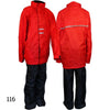 Ralka regenpak rood zwart maat 116 | 14 stuks