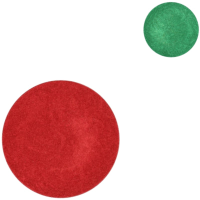 Daan kromhout decoratiebord melamine shine groen rood 18 cm 2 assorti | 36 stuks