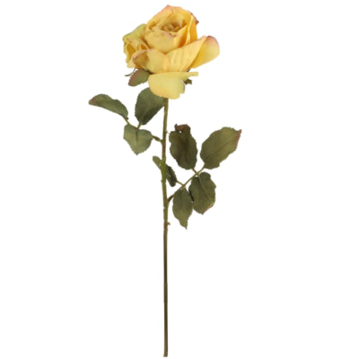 Countryfield kunstbloem rosa geel 62 cm | 12 stuks