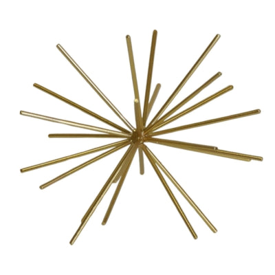 Housevitamin ornament firework metaal goudkleurig 15 cm | 24 stuks