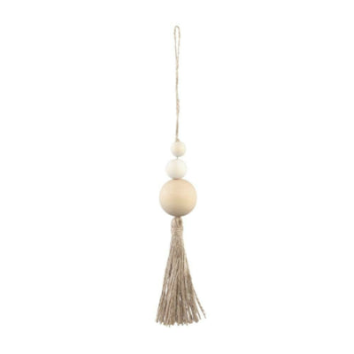 Ptmd hanger libu kwast met 3 kralen 16 cm | 24 stuks