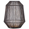 Ptmd windlicht justy l zwart goudkleurig 38 cm | 2 stuks