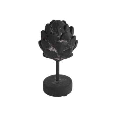 Countryfield beeld artisjok op voet davor zwart 18 cm | 12 stuks