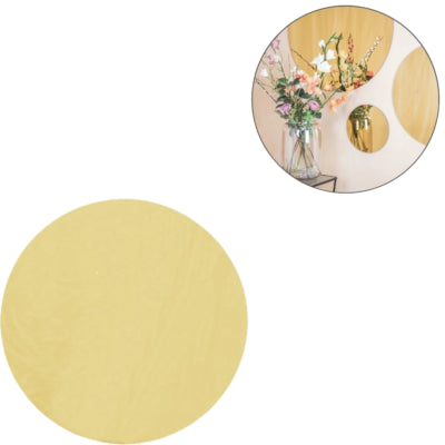 Housevitamin wandspiegel rond goudkleurig 40 cm | 3 stuks