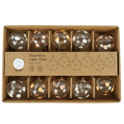 Lichtketting 10 led op batterij 320 cm assorti | 12 stuks