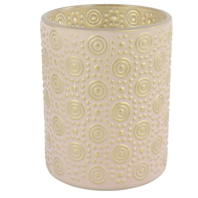 Countryfield theelichthouder hailey l roze 12.5 cm | 12 stuks