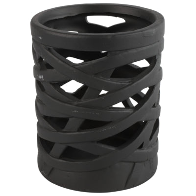 Countryfield theelichthouder redmon l zwart 15 cm | 12 stuks