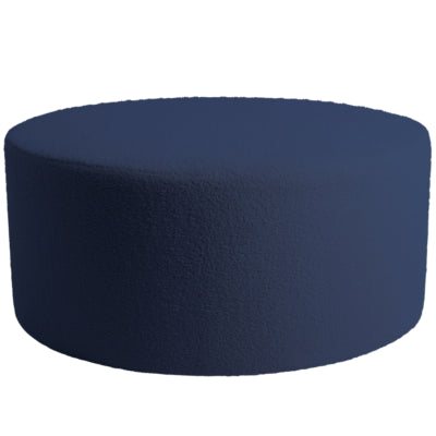 Ptmd evie poef teddy blauw 90 cm