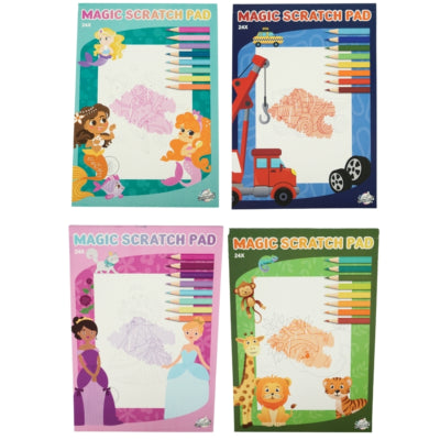 Craft universe magic scratch a5 boekje 4 assorti | 36 stuks