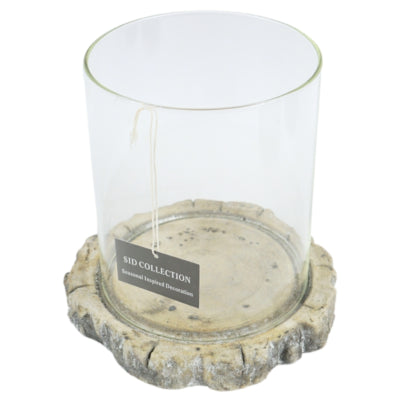 Sid collection windlicht hidde cement 20 cm | 4 stuks