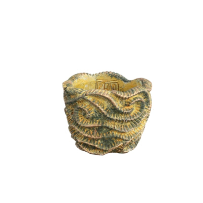 Ptmd bloempot waves bruin rond xs 12 cm | 24 stuks