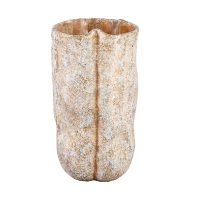 Ptmd bloempot roddie hoog s creme 40 cm | 2 stuks