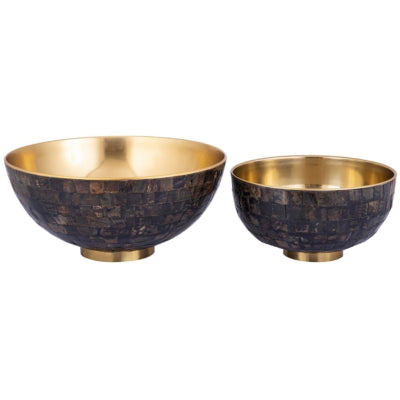 Ptmd schaal loder 50 cm set van 2 | 2 stuks