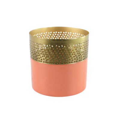 Countryfield theelichthouder tina perzik 10 cm | 8 stuks