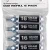 Lezyne co2 replacement cartridges 16g pack of 5
