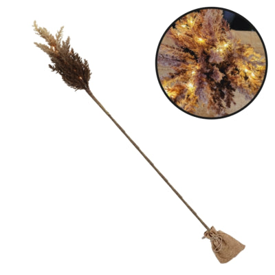 Countryfield kunsttak astilbe led op batterij bruin 90 cm | 12 stuks