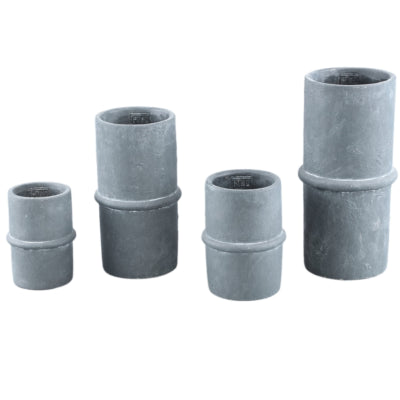 Ptmd bloempot werix xl grijs 29,5 cm | 4 stuks
