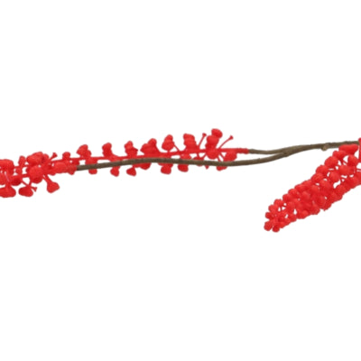 Daan kromhout kunsttak berry cluster rood 94 cm | 6 stuks