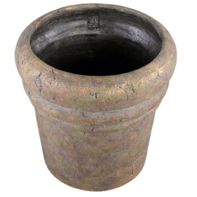 Ptmd bloempot helena xxl bruin 40 cm | 2 stuks