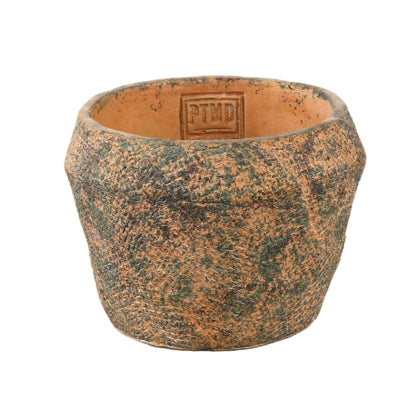 Ptmd bloempot lourdes geel groen 12 cm | 12 stuks