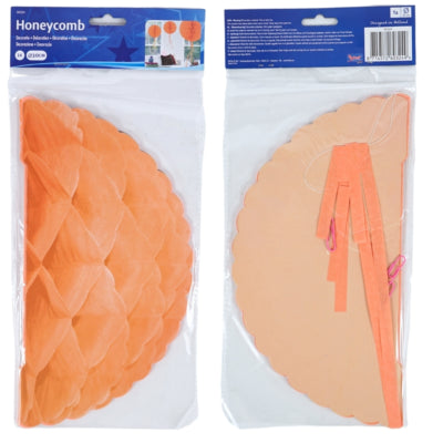 Folat honeycomb bal oranje 30 cm | 24 stuks