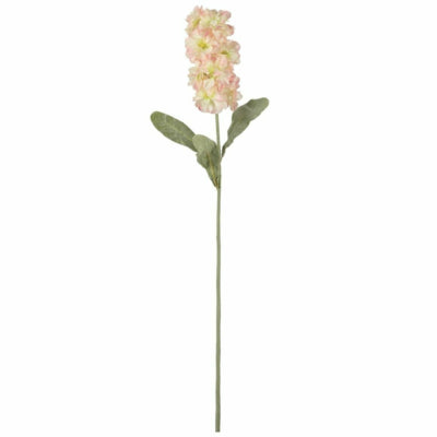 Kunstbloem matthiola wit roze 56 cm | 24 stuks