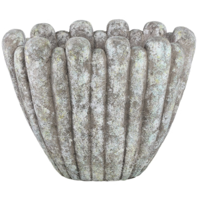 Ptmd bloempot minter l grijs 47 cm | 2 stuks