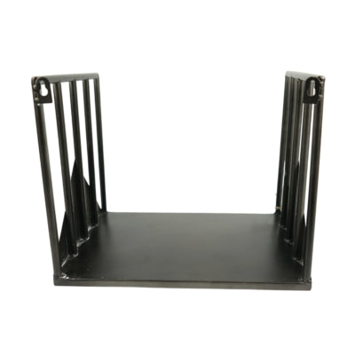 Wandrek metaal zwart 52 cm set van 3 | 2 stuks