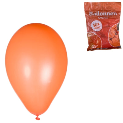 Oranje ballonnen 23 cm 30 stuks | 24 stuks