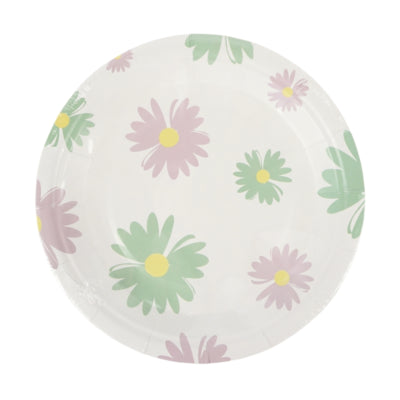 Wegwerp borden voorjaar papier 20 cm 8 stuks | 48 stuks