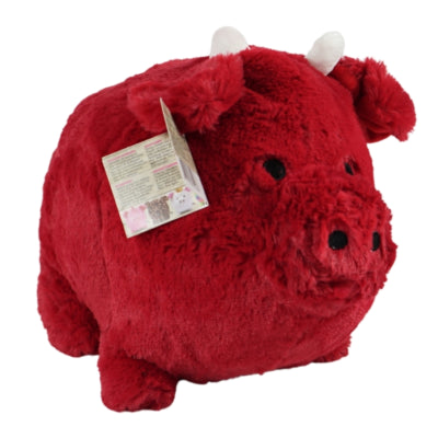 Funky piggy family knuffel funky piggy rood 30 cm | 6 stuks