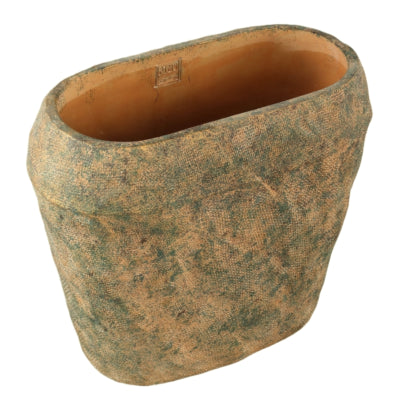 Ptmd bloempot lourdes geel groen 40 cm | 2 stuks