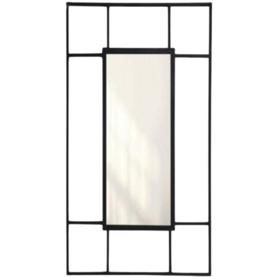 Len-fra wandspiegel madison zwart 120 cm | 2 stuks