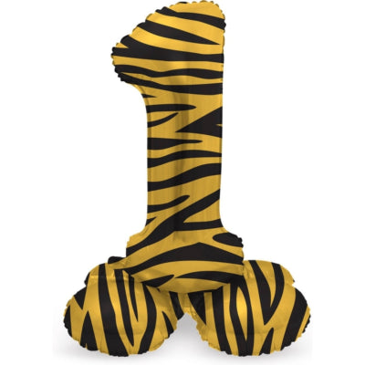 Folat folieballon staand 1 tiger 41 cm | 20 stuks