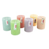 Profissimo (r) stompkaars met groeven geel 6,8 x 10 cm | 12 stuks